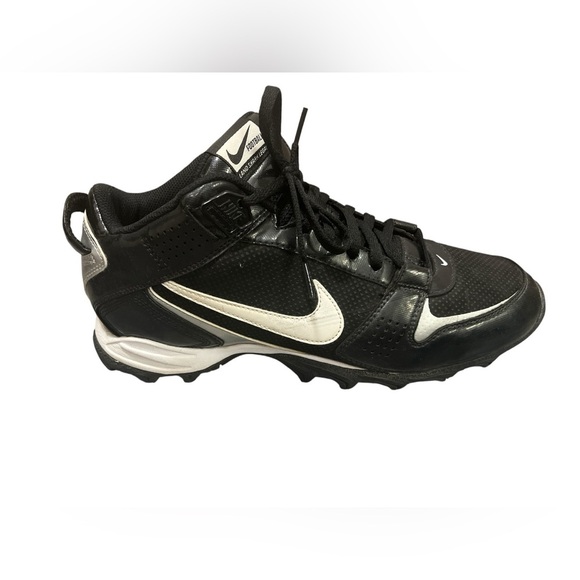 Nike land shark legacy size 10.5 football cleats black and white - Picture 5 of 8